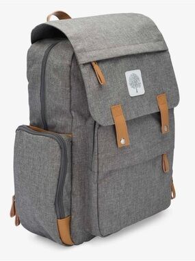 Parker Baby Co. Birch Bag - Diaper Backpack - Gray